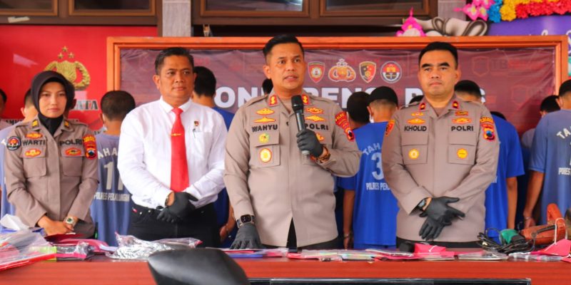 Polres Pekalongan Amankan 22 Tersangka Dari 17 Ungkap Kasus Tindak Pidana Selama Bulan Juni 2024