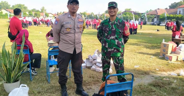 Polsek Boyolangu Lakukan Pengamanan Acara Senam Massal Oleh Perwosi