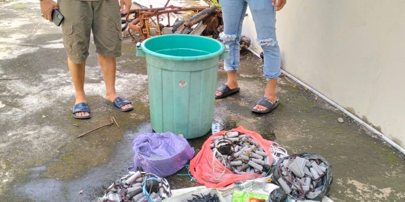 Polsek Purwodadi Berhasil Amankan Ratusan Bahan Peledak Jenis Mercon Di Rumah Kososng