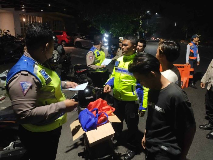 Polsek Wonocolo Amankan 30 Motor Balap Liar
