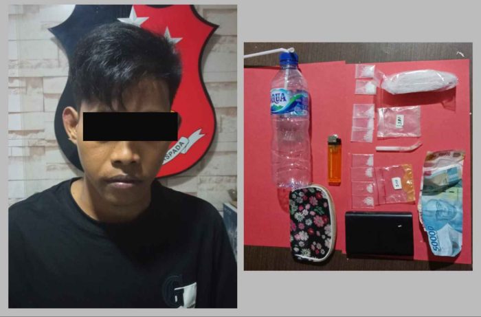 Polsek Krembangan Amankan Seorang Pengedar Narkotika Jenis Sabu Asal Bulak Banteng.