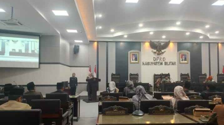 Kinerja DPRD Kabupaten Blitar Di Apresiasi Bupati Blitar Dalam Rapat Paripurna DPRD Kab Blitar