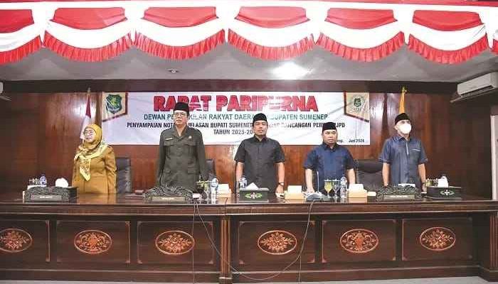 DPRD Sumenep Gelar Rapat Paripurna Raperda RPJPD 2025-2045