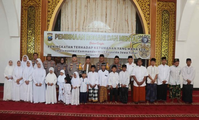 Polres Pasuruan Gelar Binrohtal Rutin Dan Santunan Anak Yatim