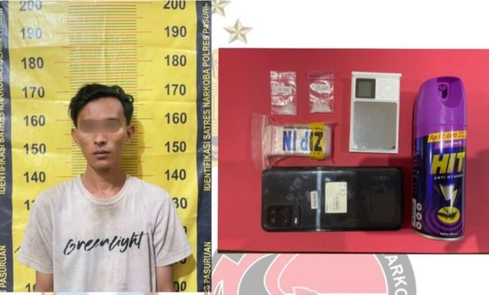 Satresnarkoba Polres Pasuruan Berhasil Tangkap Tiga Pelaku Pengedar Sabu-Sabu
