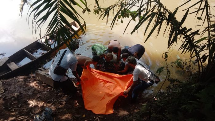 Polsek Megang Sakti Polres Musi Rawas Sigap Meluncur ke TKP Adanya Penemuan Mayat di Sungai Megang