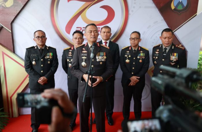 Hari Bhayangkara ke – 78 Kapolda Jatim Ingatkan Kolaborasi Kawal Pilkada 2024.