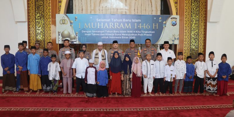 Kuatkan Iman Dan Taqwa Anggota Polri, Kapolres Pasuruan Gelar Binrohtal Dan Santunan Anak Yatim
