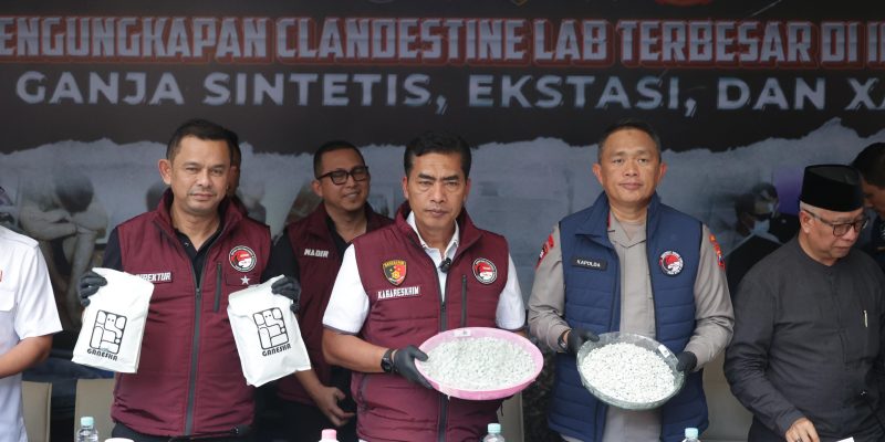 Polri Berhasil Bongkar Pabrik Narkoba di Malang Berkedok Kantor EO