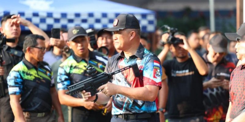 Peringati HUT Bhayangkara ke 78, Polda Jatim Gelar Lomba Menembak Kapolda Cup