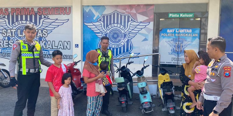 TRC Satlantas Polres Bangkalan Tertibkan Penggunaan Sepeda Listrik di Jalan Raya