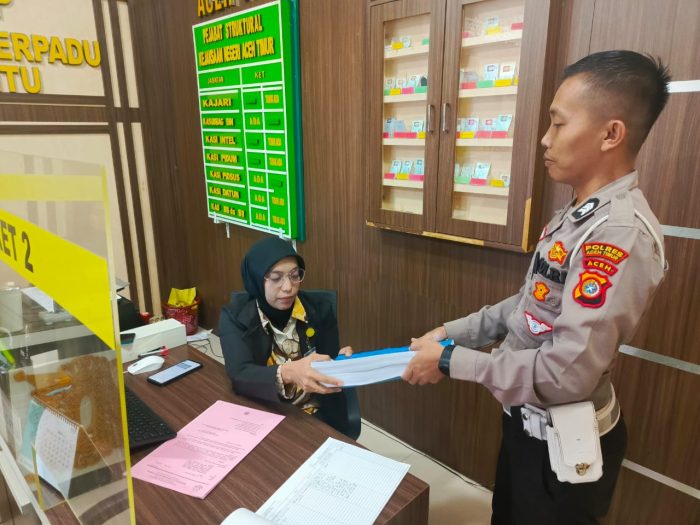 Penyidik Satlantas Polres Aceh Timur Limpahkan Berkas Perkara Kecelakaan di Peudawa ke Kejaksaan