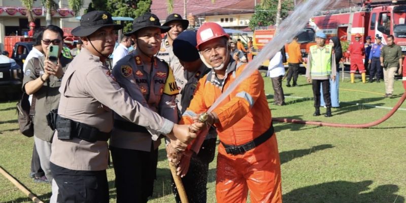 Jadi Isu Nasional Bahkan Internasional, Polres Musi Rawas Gelar Apel Pasukan dan Peralatan dalam Rangka Penanggulangan Karhutlah