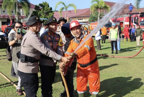 Jadi Isu Nasional Bahkan Internasional, Polres Musi Rawas Gelar Apel Pasukan dan Peralatan dalam Rangka Penanggulangan Karhutlah