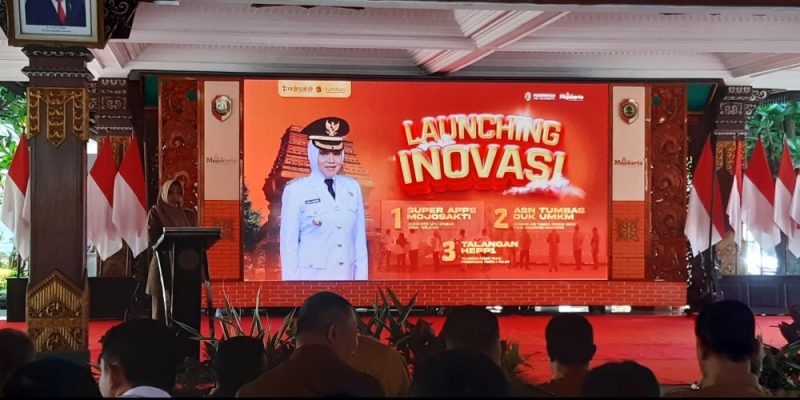 Bupati Mojokerto Melaunching Tiga Aplikasi Inovasi Untuk Mencapai Tujuan Layanan Publik Yang Mudah, Cepat dan Akurat
