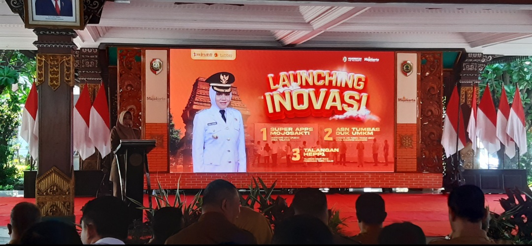 Bupati Mojokerto Melaunching Tiga Aplikasi Inovasi Untuk Mencapai Tujuan Layanan Publik Yang Mudah, Cepat dan Akurat