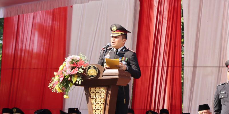 Polres Nganjuk Gelar Upacara Puncak Peringatan Hari Bhayangkara ke-78