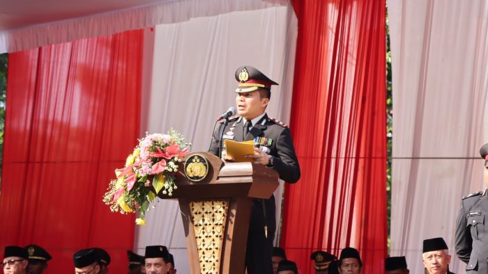 Polres Nganjuk Gelar Upacara Puncak Peringatan Hari Bhayangkara ke-78