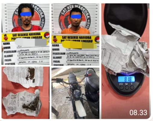 Dua Pria di Lubuk Linggau Ditangkap Karena Kantongi 8 Gram Lebih Ganja
