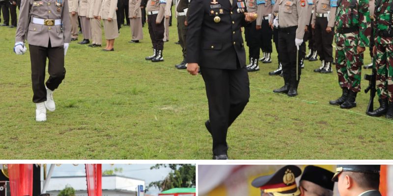Meriah, Wali Kota Asripan Nani Menghadiri Upacara Hari Bhayangkara ke-78 di Lapangan Boki Hontinimbang Kotamobagu