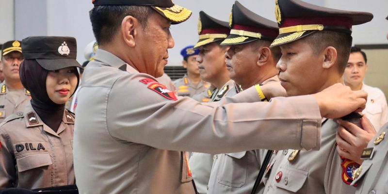Kapolda Kalteng Pimpin Upacara Korp Raport, 208 Personel Polda Naik Pangkat