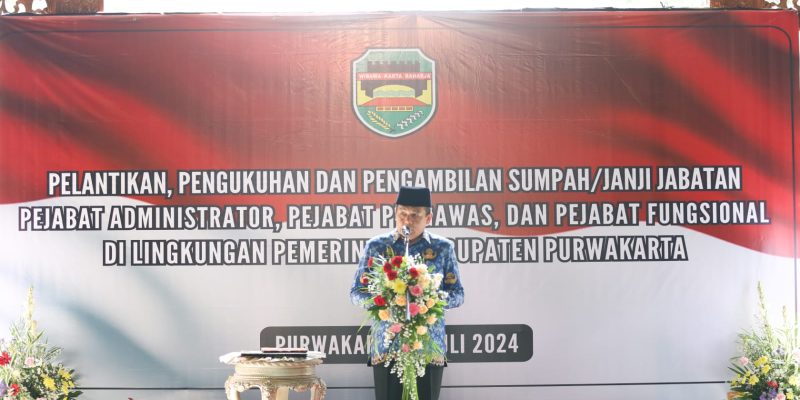 PJ Bupati Melantik Para Pejabat Mutasi Dan Rotasi Pejabat Pemkab Purwakarta