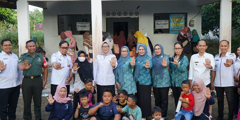 Babinsa Dukung Program Pemerintah,  Dalam Mewujudkan Penurunan Stunting di Palangka Raya