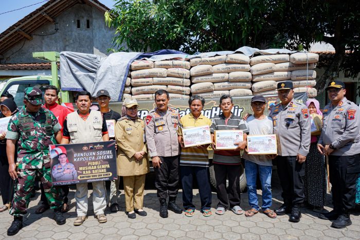 Berbagai Bantuan Dari Irjen Pol Ahmad Luthfi Percepat Pemulihan Korban Gempa Di Batang
