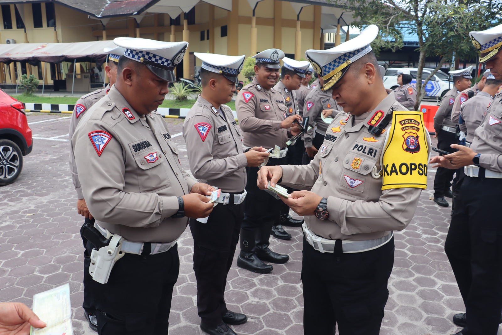 Operasi Patuh Telabang 2024. Dirlantas Polda Kalteng Lakukan Gaktiblin Terhadap Personel Ditlantas