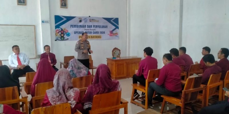 Satgas Bindikmas dan Universitas Sri Slamet Bersinergi Edukasi Tertib Berlalu Lintas