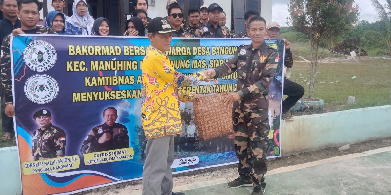 Bakormad Bersama Warga Desa Bangun Sari Siap Menjaga Kamtibmas Untuk Sukseskan Pilkada Serentak Tahun 2024