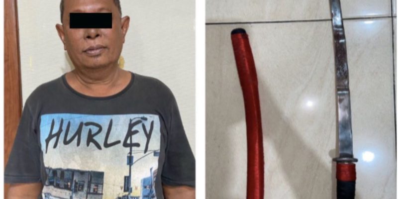 Polsek Semampir Polres Pelabuhan Tanjung Perak Tangkap Pelaku Penganiayaan Dengan Sajam Sepanjang 50cm