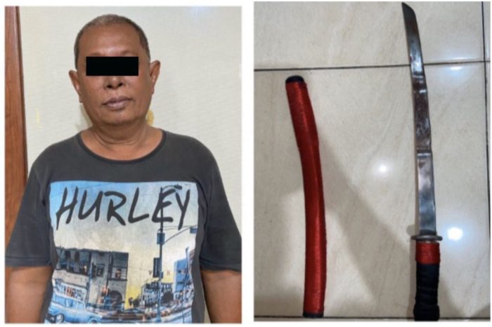 Polsek Semampir Polres Pelabuhan Tanjung Perak Tangkap Pelaku Penganiayaan Dengan Sajam Sepanjang 50cm