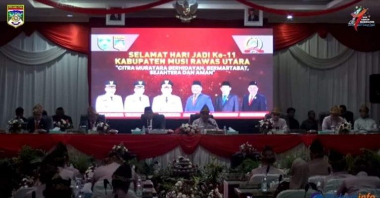 Bapas Kelas II Musi Rawas Utara Hadiri Rapat Paripurna DPRD Dalam Rangka HUT Muratara Ke-11
