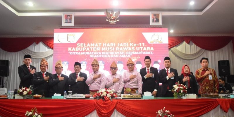 Paripurna Istimewa DPRD Dalam Rangka Memperingati HUT Kab Musi Rawas Utara Ke-11 Tahun 2024