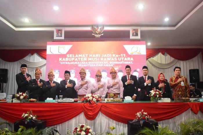 Paripurna Istimewa DPRD Dalam Rangka Memperingati HUT Kab Musi Rawas Utara Ke-11 Tahun 2024