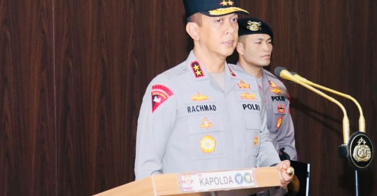 Kapolda irjen A Rachmad Wibowo Pimpin Serah Terima 4 Pejabat Utama dan 4 Kapolres Jajaran Polda Sumsel