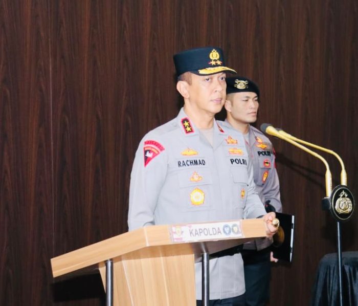 Kapolda irjen A Rachmad Wibowo Pimpin Serah Terima 4 Pejabat Utama dan 4 Kapolres Jajaran Polda Sumsel