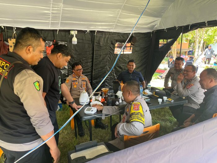 Memastikan Kesehatan Petugas Pengamanan PUSS, Sidokkes Polres Aceh Timur Lakukan Pemeriksaan Kesehatan