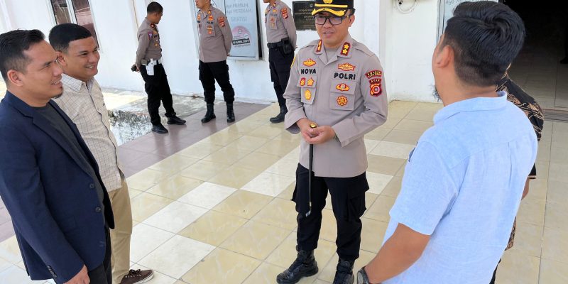 Kapolres Aceh Timur Bersama Pj. Bupati Pantau Langsung Rapat Pleno PUSS Tingkat Kabupaten di Kantor KIP