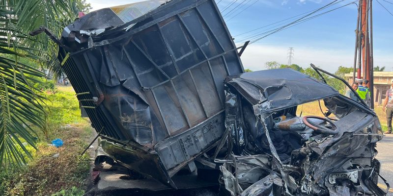 Unit Laka Lantas Satlantas Polres Aceh Timur Olah TKP Kecelakaan di Julok