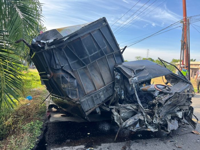 Unit Laka Lantas Satlantas Polres Aceh Timur Olah TKP Kecelakaan di Julok