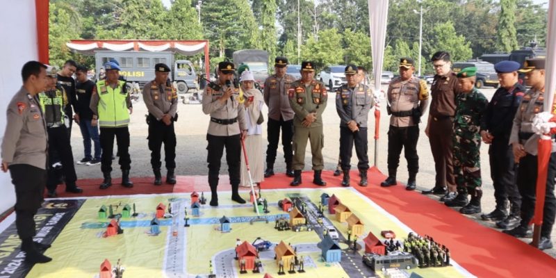 Serang Personel dan Water Cannon, Dua Massa Terkapar Tertembak, Polres Musi Rawas Bersama Stakeholder Terkait Gelar Simulasi Sispamkota Siagakan Ratusan Personel
