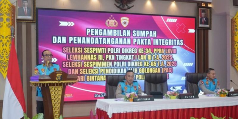 Seleksi Sespim-Alih Golongan Polri Dimulai, As SDM: Bersama Wujudkan “BETAH”