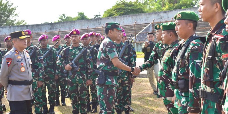 Jelang Kunker Presiden Jokowi Di Wilayah Provinsi Lampung, Danrem 043/Gatam Cek Kesiapan Pasukan Pengamanan VVIP
