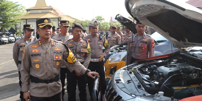 Kapolres Sampang Cek Ranmor Dinas, Pastikan Siap Dipakai Pengamanan Pilkada 2024