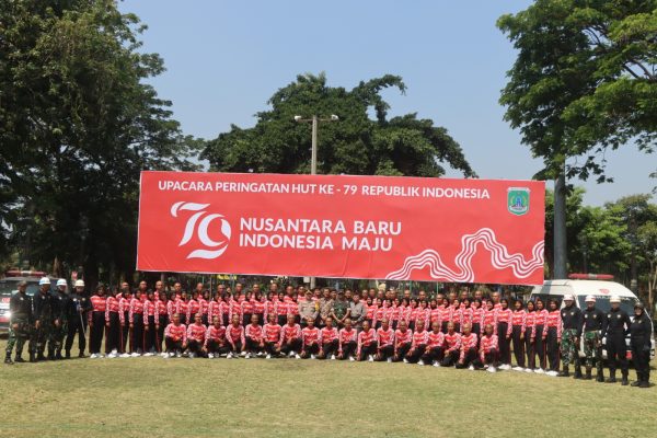 Kapolres Pasuruan Berikan Semangat Kepada Anggota Pelatihan Paskibraka Jelang Pengibaran Sang Merah Putih