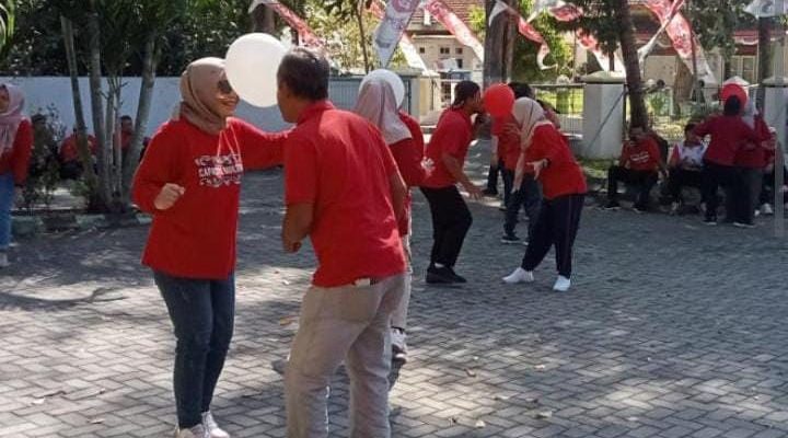 Semarak Peringati HUT RI ke 79 Disperindag Kab. Nganjuk  Laksanakan Berbagai Lomba