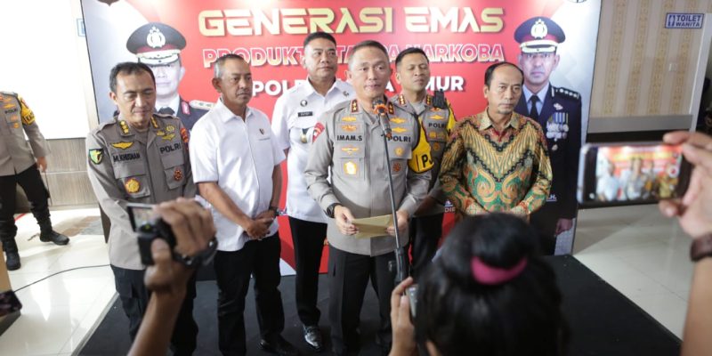 Kapolda Jatim Buka Road Show Generasi Emas Tanpa Narkoba di Sidoarjo