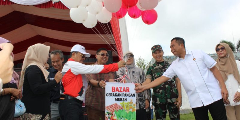 Dandim 1016/Plk Hadiri Bazar Gerakan Pangan Murah